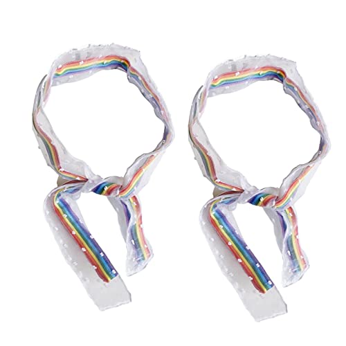 MUSISALY 2 in 1 Haarband Für Damen 2er-set Regenbogen-stoff-kopfbedeckungen Schickes Wickel-haarband Für Frauen von MUSISALY