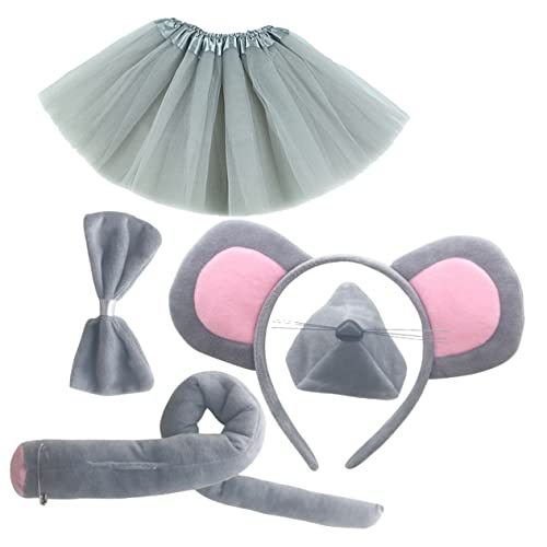 MUSISALY 1 Satz Cartoon- -Stirnband Mäusekostümohren Tierkostüm Mäuseohren für Mäusekostüm für Jungen Mauskostüm für Kinder Stirnbänder Kostüm Ohren Stirnband Ohren Stoff von MUSISALY