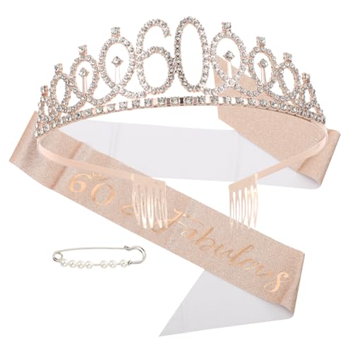 MUSISALY Schärpen-set Für Geburtstagsparty Elegante Party-requisiten Glitzernde Geburtstagsschärpe Zubehör von MUSISALY