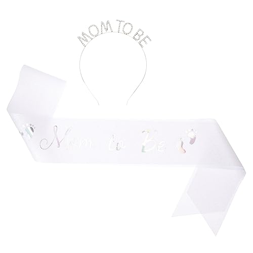 MUSISALY Schärpe Für Werdende Mütter Und Babyparty -stirnband Individuell Verstellbare Passend Für Frauen Für Familie Und von MUSISALY