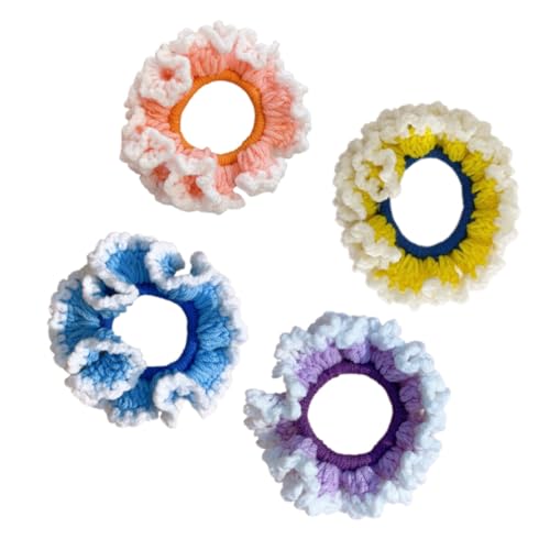 MUSISALY Haarring Gestrickte Haarringe Haarschmuck Aus Wolle Handgewebt Für Damen Mädchen Für Alltag Party Hochzeit Zufällige Farbe von MUSISALY