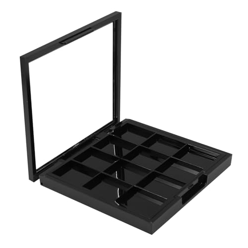 MUSISALY Leere Lidschattenpalette 12 Gitter Mit Spiegel Für Selbstgemacht Make up Für Frauen Und Mädchen Magnetische Aufbewahrungsbox Für Lidschatten von MUSISALY