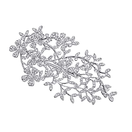 MUSISALY Braut-kopfbedeckung mit Strasssteinen Rosenblütenkamm Elegantes Hochzeits- und Party-accessoire für Die Dekoration Des Hochzeitskleids von MUSISALY