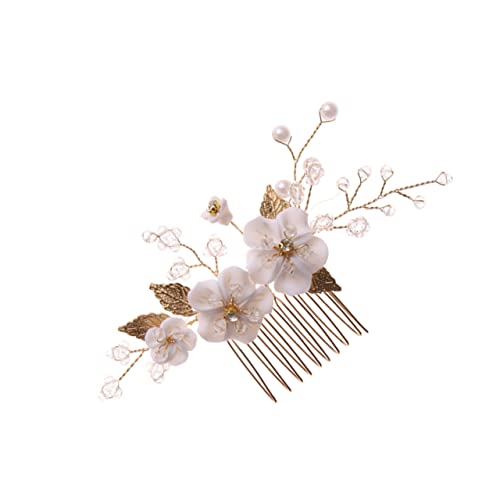 MUSISALY 1 Stück Haarkamm Mit Strass Und Blumenmuster Elegantes Haar-accessoire Für Damen Für Hochzeit Und Festivals von MUSISALY