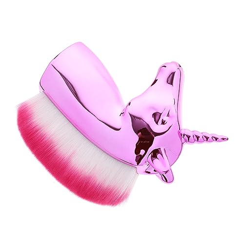 MUSISALY Foundation-pinsel in Einhorn-form Kosmetikpinsel Puder-rougepinsel Für Frauen Und Mädchen Mit Hochwertigem Kunststoffgriff Langlebig Hand Liegend Für Täglichen Und Professionellen von MUSISALY