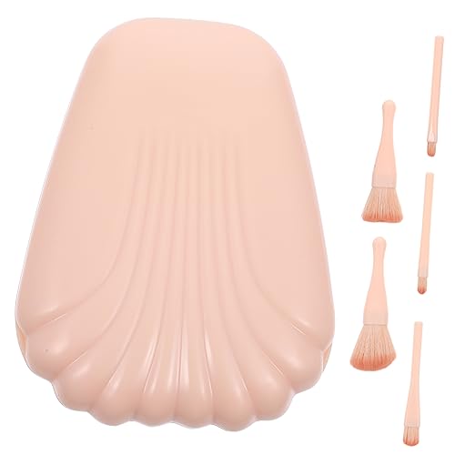 MUSISALY 10 Stk Highlighter-make-up-pinsel Highlighter-pinsel-make-up Lidschatten Pinsel Tragbare Make-up-pinsel Für Make-up-pinsel Make-up-pinsel-kit Bilden Plastik Beige von MUSISALY
