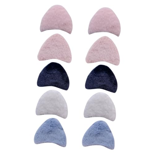 MUSISALY 10stücke Diy Basteln Katzenohren Charms Fuzzy Katzenohren Charms Für Stirnbänder Und Haarbänder von MUSISALY