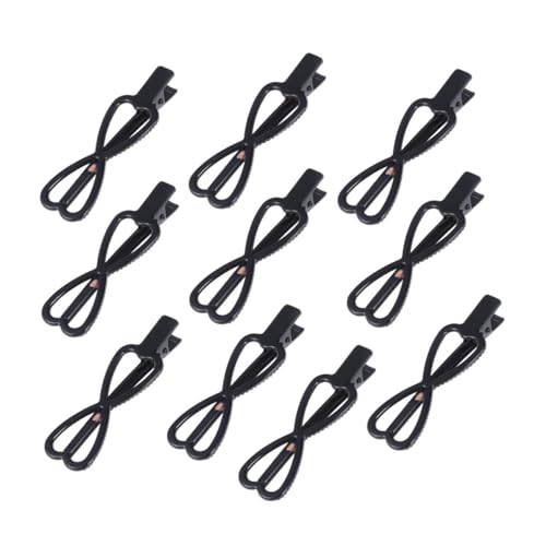 MUSISALY 10 Stück Schwarze Haarnadel-clips Für Mädchen Und Frauen – Mini-bobby Mit Fliege Bobby-haar-accessoires von MUSISALY