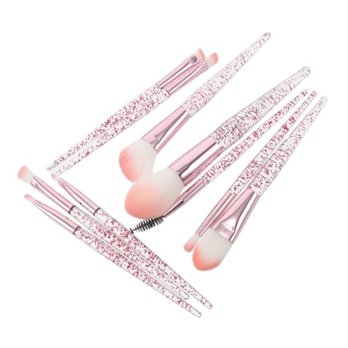 MUSISALY 10-teiliges Glitzer-make-up-pinsel-set, Bling-foundation, Concealer, Lidschatten, Eyeliner, Rouge, Lippen, Blending-pinsel, Werkzeug-set Für Und Mädchen von MUSISALY
