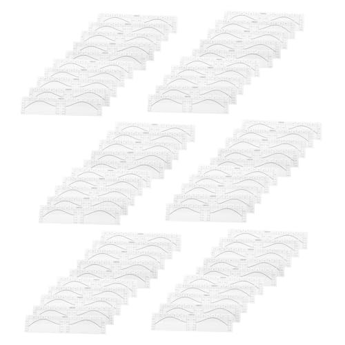 MUSISALY 100 Stück Augenbrauen Aufkleber mit Starkem Kleber Einweg Brow Mapping Werkzeug für Präzise Messung und Symmetrisches Formen Geeignet für Anfänger und DIY Make Up von MUSISALY