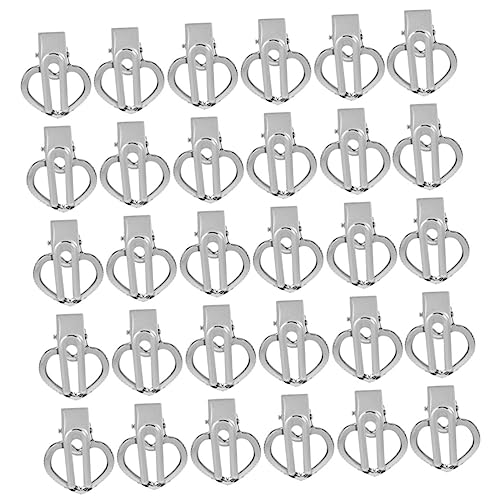 MUSISALY 100stücke Herzförmige Haarnadeln Geometrische Haarspangen Aus Ausgehöhlte Entenschnabel-clip-haarspangen Für Damen Silber von MUSISALY