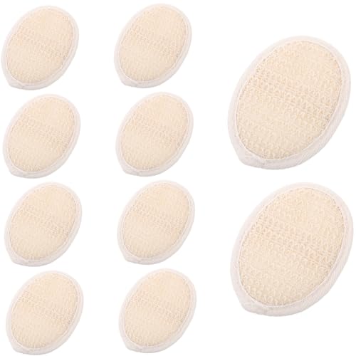 MUSISALY 10St Duschtuch Badeschwamm duschschwamm pad Peelingschwamm Luffa waschen Duschpeeling Peeling-Schwammpad Badeschwämme Duschschwämme Peeling-Handtuch Peelingbürste Badebürste von MUSISALY