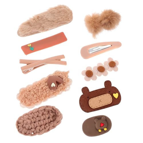 MUSISALY 10 Stück Mini-haarspangen Süße Haarschmuck Für Frauen Kleine Haarspangen Für Dickes Dünnes Haar von MUSISALY