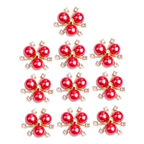 MUSISALY 10St Perlendekorationszubehör Haarschmuck für Mädchen DIY Haarnadel Charms hochzeitshaar schmuck wedding hair accessories Kopfschmuck aus Legierung Materialien für Kopfbedeckungen von MUSISALY