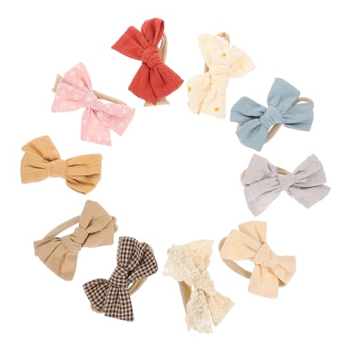 MUSISALY 10stücke Teiliges Mädchen Haarbänder Mit Schleife Weiche Und Sichere Haarschmuck-accessoires Für Neugeborene Und Kleinkinder Für Geburtstagsfeiern Weihnachten Und Alltag von MUSISALY