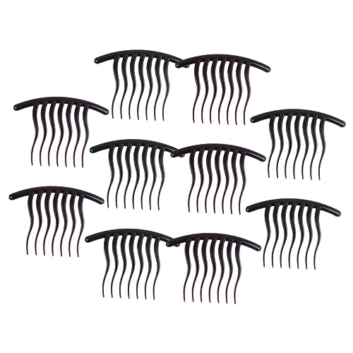 MUSISALY 10 Stück Damen Haarkämme Seitliche Haarspangen Mit Wellenförmigen Zähnen Haaraccessoires Zum Fixieren Von Feinem Haar von MUSISALY