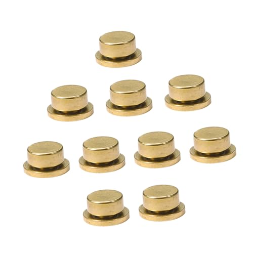 MUSISALY 10stücke Diy Nagel Hochgeschwindigkeitsrotation Frauen Kupfer-nagel- Schmuck-accessoire Für Nail Art von MUSISALY