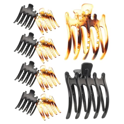 MUSISALY 10stücke Krallen Haarspangen Frauen Haarklammern Rutschfeste Klauenclip Einfach Haarclip Damen Kopfschmuck Für Dickes Und Dünnes Haar von MUSISALY