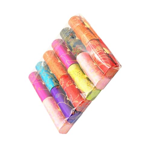 MUSISALY Lippenstiftetui Im ​​Retro-Stil Mit Spiegel 12 Stück Seidenstickerei Lippenstiftetui Für Damen von MUSISALY