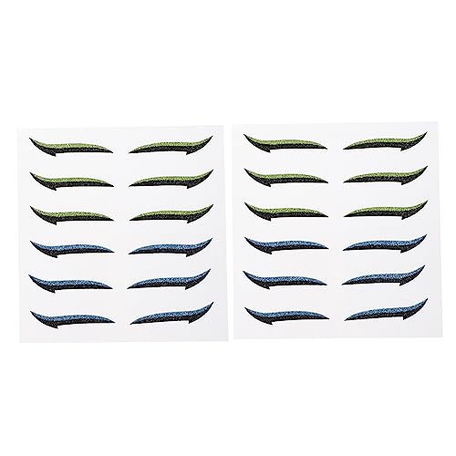 MUSISALY 12paare Doppeltes Augenlidband Eyeliner-aufkleber Selbstklebender Eyeliner-aufkleber -klebeband Augenlid er Für Einfaches Augenlid Inneres Doppellid Und Dünnes Doppe von MUSISALY