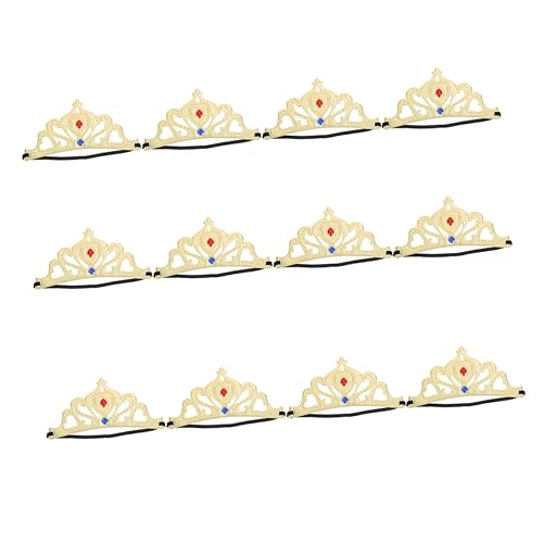 MUSISALY 12 Stück Kreative Kinderkronen Als Kopfbedeckung Für Geburtstagspartys Stoffkronen-requisiten von MUSISALY