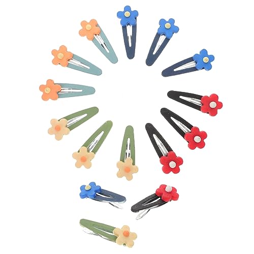 MUSISALY 15 Stück Haarspangen in Herzform Bobby-haarspangen Für Mädchen Regenbogenmuster Modische Clips-details Angenehm Zu Tragen Zufällige Farbe von MUSISALY