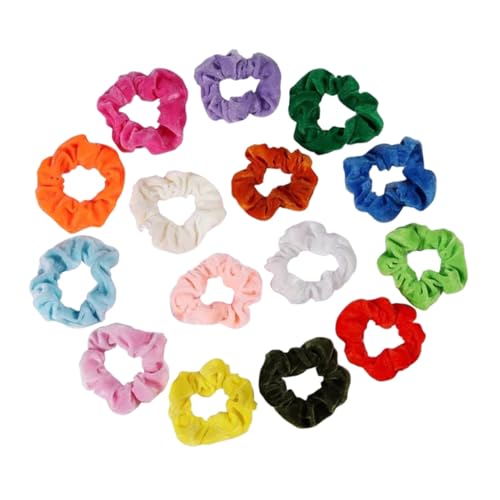 MUSISALY 15stücke Elastische Pferdeschwanz Haarseile Flanell Haarringe Frauen Haarclip Haarschmuck Für Every Frisur von MUSISALY