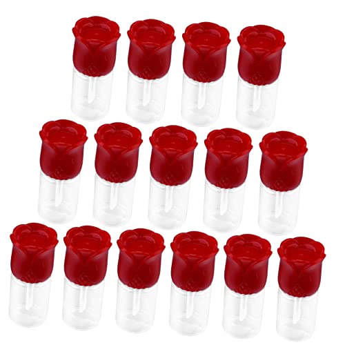 MUSISALY 15stücke Transparent Lip Gloss Flasche Nachfüllbare Wiederverwendbare Und Umweltfreundliche Diy Lip Gloss Behälter Mit Kreativem Rosedesign Für Lippenöl Und Lippenbalsam von MUSISALY