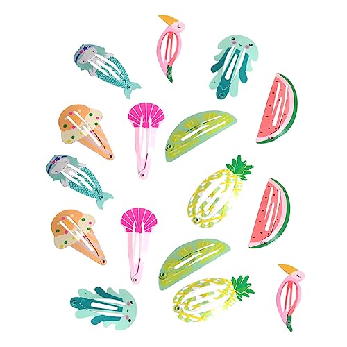 MUSISALY 16stücke Obst-haarspangen Für Mädchen Stylische Haarspangen Snap Haar Clips Obst Haar Barrettes Mädchen Mode Clips von MUSISALY