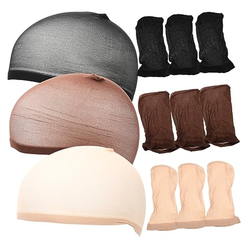 MUSISALY 16St gefälschtes Haarnetz Sortiment an Damen Hut Haarnetz weben Strumpf the hallow halllowen hellloween für Damen Perückenzubehör Nylon von MUSISALY