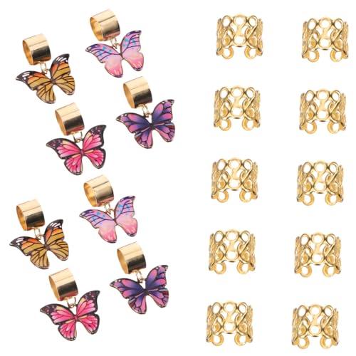 MUSISALY 18stücke Teiliges Dreadlock Clips Mit Schmetterlingsdesign Haaraccessoires Für Zöpfe Und Dreadlocks Langlebig Modische Haarschmuck Für Damen Und Herren von MUSISALY