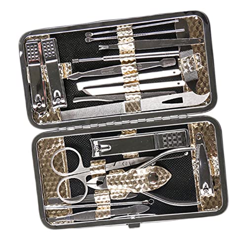 MUSISALY 19stücke Multifunktionales Nagelpflegeset Tragbarer Maniküre-pediküre-kit Für Männer Und Frauen Langlebige Nagelknipser Und Nützliche Werkzeuge Für Zuhause Und Salon von MUSISALY