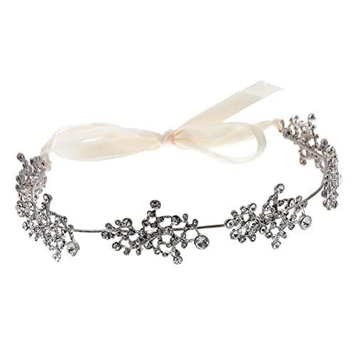 MUSISALY Brautstirnband Mit Strasssteinen Tiara Für Hochzeit Hochzeitskrone Brautkrone Elegant Und Langlebig von MUSISALY
