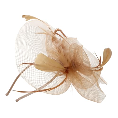 MUSISALY Cocktail Haar Clip Rose Hut Mesh Stirnband Frauen Haarnadeln Cosplay Haar Dekorationen Kopfstück Hut von MUSISALY