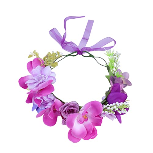 MUSISALY Blumen-stirnband Für Die Braut Elegante Blumenkrone Leichte Party-haarreifen Zum Stylen von MUSISALY