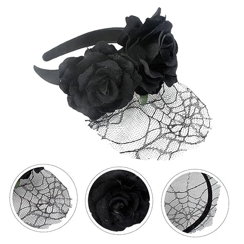 MUSISALY 1stück Haarschmuck Mit Netzstoff Elegantes Haarband Für Halloween-feiern Cosplay Und Festivals Geeignet Für Damen Und Mädchen von MUSISALY
