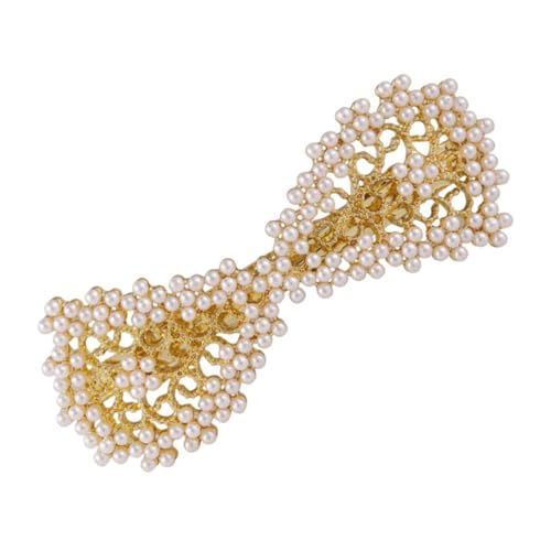 MUSISALY Perlen Haarklammer Stylische Haarspange Haarschmuck Mit Perlen Haarnadel Für Damen Dekorative Haarspange von MUSISALY