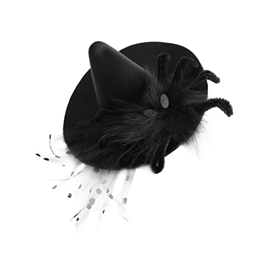 MUSISALY Hexe Hut Haarspange Dekorative Haarnadel Halloween Party Kopfschmuck Frauen Haarschmuck Party Zubehör Hut Haarnadel Für Kostüm Und Fotografie von MUSISALY