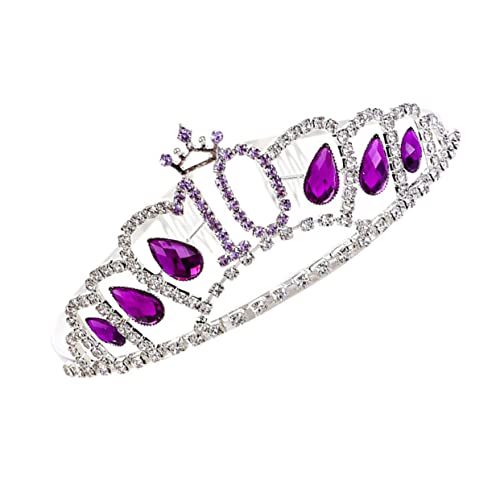 MUSISALY 1pc Strass Krone Haar Zubehör Mädchen Mädchen Kopfschmuck Zubehör Bequeme Passform von MUSISALY