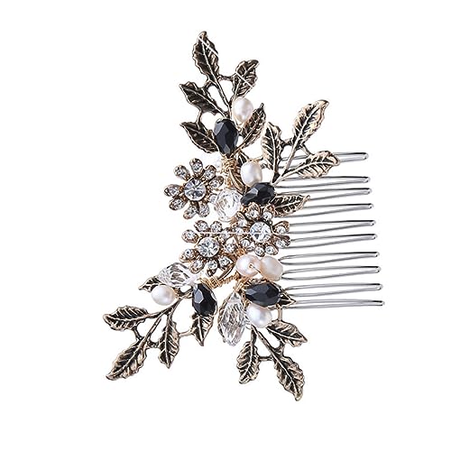 MUSISALY 1stück Eleganter Vintage Haarkamm Für Braut Handgefertigter Haarschmuck Blütenmotiven Besetzt Mit Strasssteinen Für Hochzeiten Und Besondere Anlässe s von MUSISALY