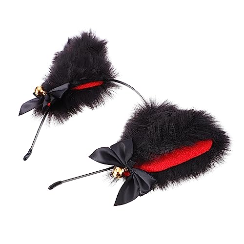 MUSISALY Schickes Schwarzes Katzenohr-stirnband – Cosplay-accessoire für Halloween & Party von MUSISALY