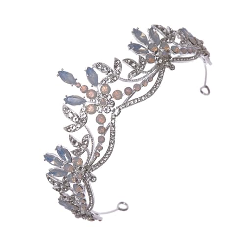 MUSISALY 1stück Stilvoller Brautkronen-kopfschmuck Kreative Mit Strasssteinen Besetzte Krone Kunst-brautkrone von MUSISALY