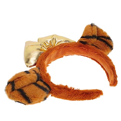 MUSISALY Stirnband Mit Tigerohren Plüsch-haarreifen Cartoon-kopfschmuck Für Cosplay Und Party von MUSISALY