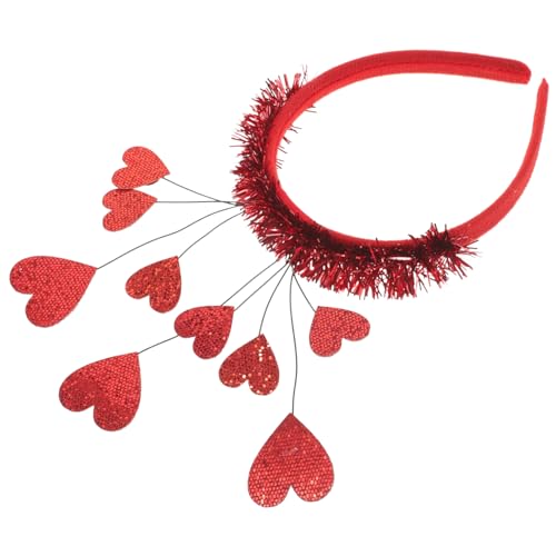 MUSISALY 1stück Herzförmiger Haarreif Für Damen Kopfschmuck-accessoire Für Valentinstag Partys Und Hochzeiten Leicht Vielseitig Und Herzen Design von MUSISALY