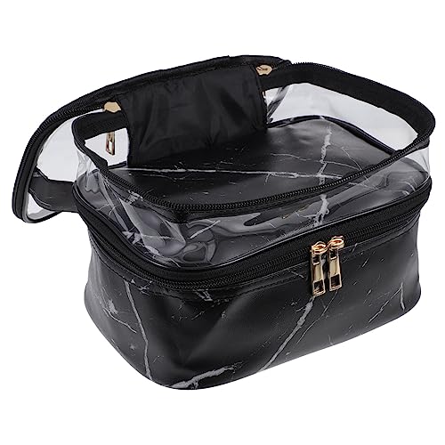 MUSISALY Doppellagige Reise-kulturtasche Tragbare Make-up-Tasche Mit Reißverschluss Aufbewahrung Für Frauen von MUSISALY