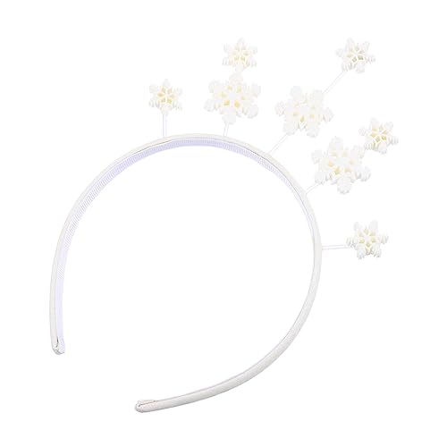 MUSISALY Schneeflocken-stirnband Weihnachts-haarreifen Cartoon-kopfschmuck Winter-party-dekoration Kinder-geschenkidee von MUSISALY