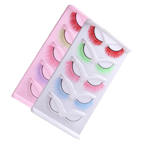 MUSISALY 2 Schachteln Mit Künstlichen Wimpern Künstliche Wimpernverlängerungen Für Frauen Make-up-set Für Besondere Anlässe Mit Natürlichem Look von MUSISALY