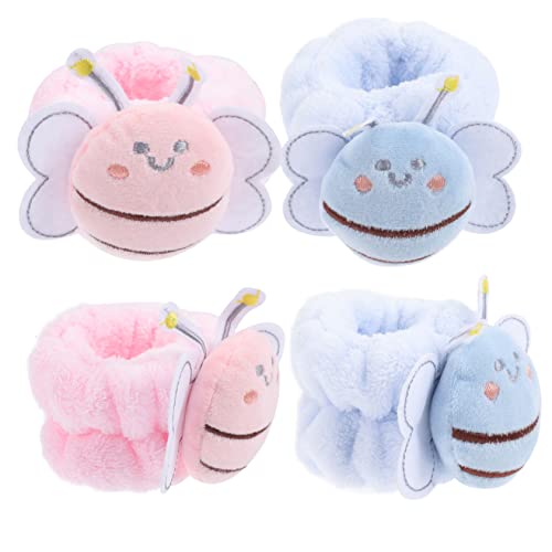 MUSISALY 2 Paar Armband Nagel Charms damen stirnbänder Gesichtstuch Mikrofaser-Stirnband Stirnband zum Waschen des Gesichts Armmanschetten zum Waschen des Gesichts Spa-Armbänder Flanell von MUSISALY