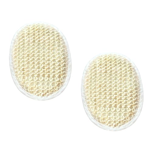 MUSISALY 2 Peeling-körperschrubber Ovale Sisal-duschbälle Hautreinigende Sisalblöcke Für Badetuch Und Dusche von MUSISALY