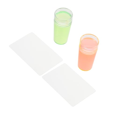 MUSISALY 2sätze Nagelstempel Schaber Transparente Stempel Für Nail Art Maniküre Zubehör Für Kreative Nageldesigns Für Zuhause Salon von MUSISALY